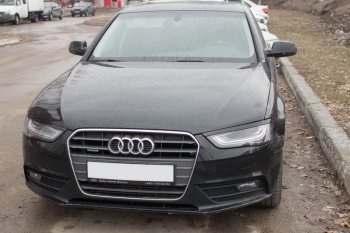 1 179 р. Реснички на фары KURAJ Audi A4 B8 дорестайлинг, седан (2007-2011) (Неокрашенные)  с доставкой в г. Пермь. Увеличить фотографию 3