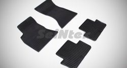 Износостойкие коврики в салон с рисунком Сетка SeiNtex Premium 4 шт. (резина) Audi A4  B8 (2007-2015) дорестайлинг, седан, дорестайлинг, универсал, рестайлинг, седан