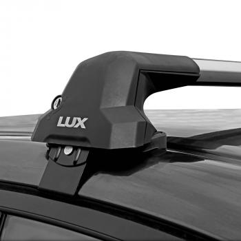 16 889 р. Багажник в сборе в обхват дверного проема LUX CITY  Audi A4  B9 (2016-2020) дорестайлинг,седан (черные дуги, длина 105 см)  с доставкой в г. Пермь. Увеличить фотографию 3