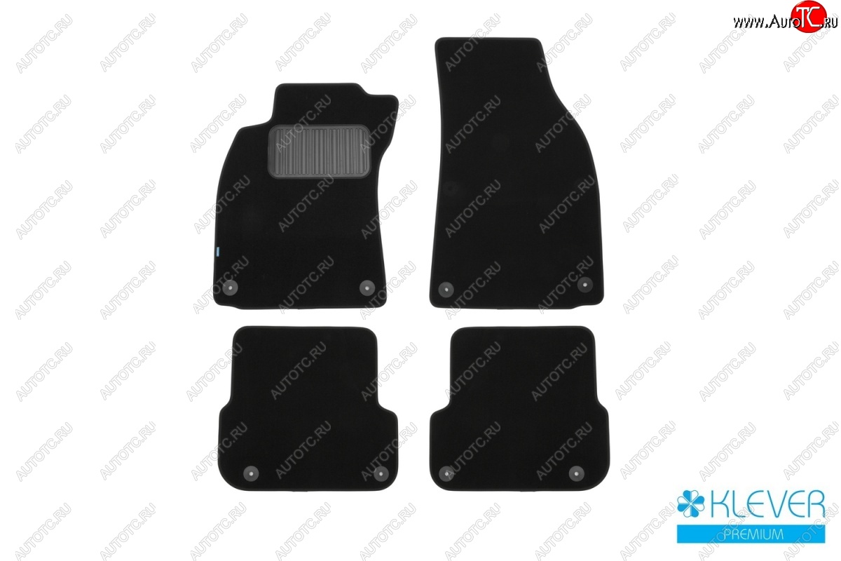 9 549 р. Коврики в салон (текстиль) (4D/5D) Klever Premium Audi A4 B7 седан (2004-2008)  с доставкой в г. Пермь