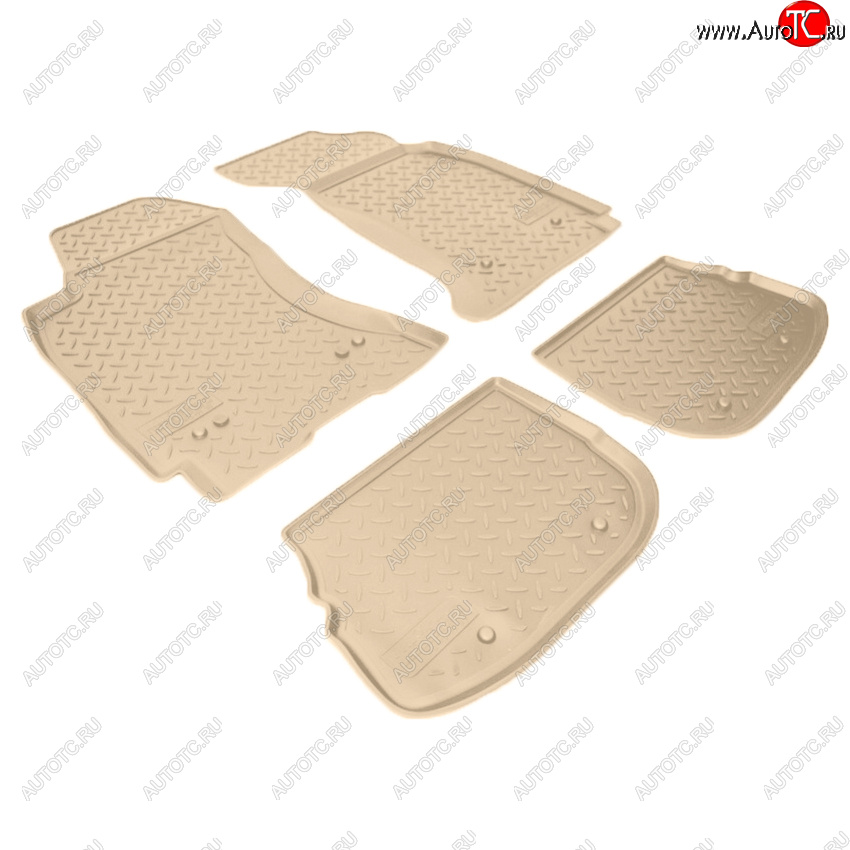 3 599 р. Коврики салона Norplast Unidec  Audi A4 ( B6,  B7) (2000-2009) седан, универсал (Цвет: бежевый)  с доставкой в г. Пермь