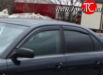999 р. Комплект дефлекторов окон (ветровиков) 4 шт. (седан) Russtal Audi A4 B7 седан (2004-2008)  с доставкой в г. Пермь
