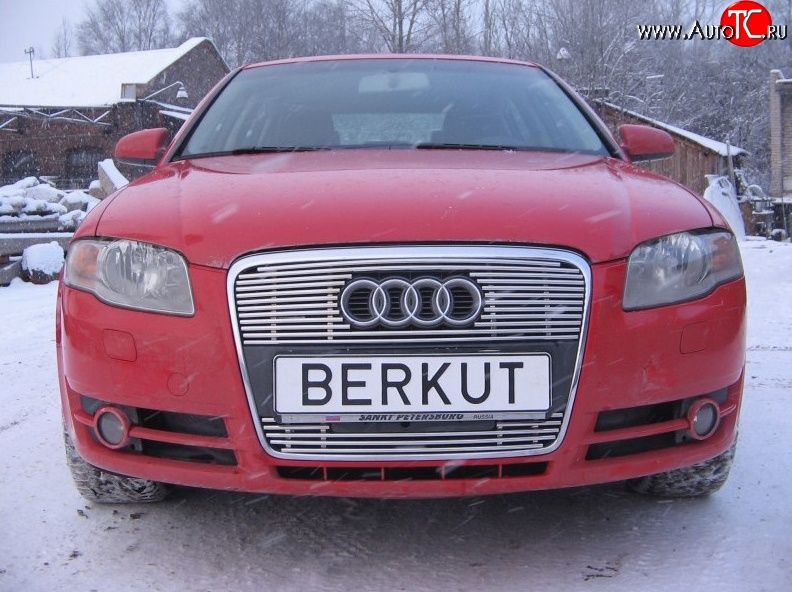 5 299 р. Декоративная вставка решетки радиатора Berkut Audi A4 B7 седан (2004-2008)  с доставкой в г. Пермь