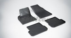 Износостойкие коврики в салон с рисунком Сетка SeiNtex Premium 4 шт. (резина) Audi A4  B7 (2004-2008) седан