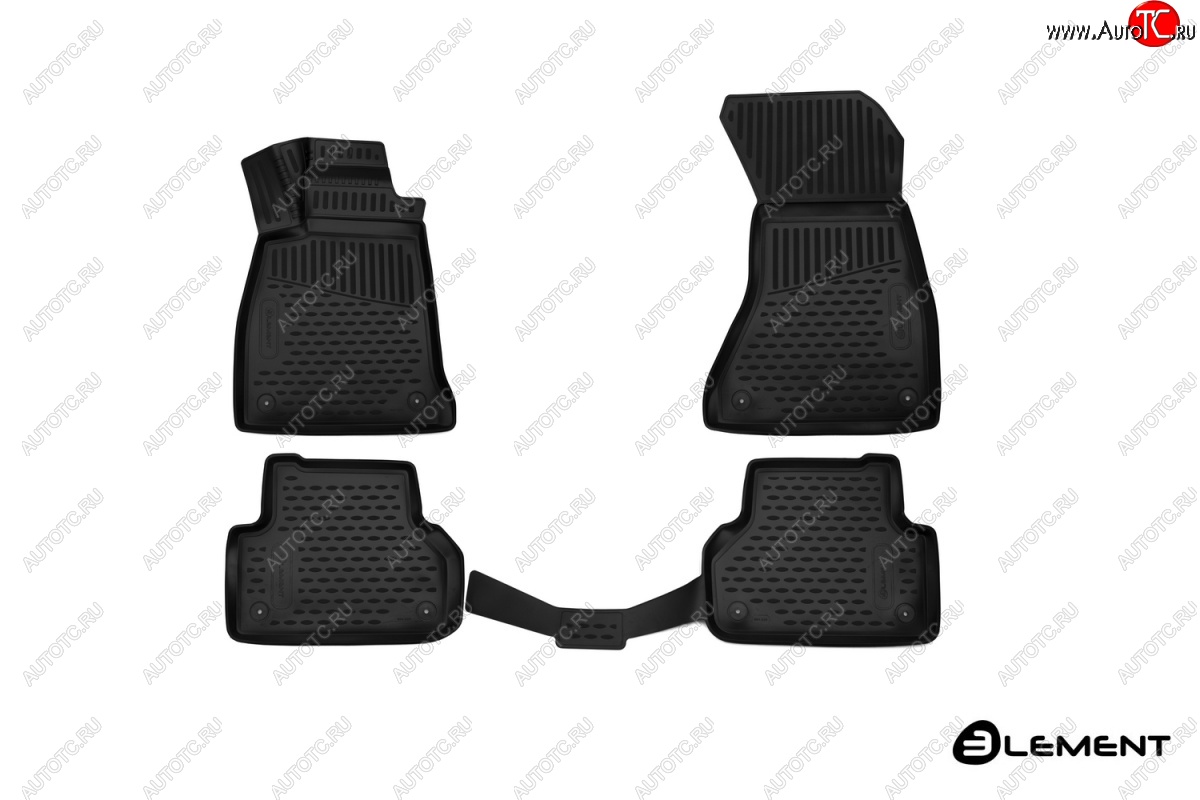 3 269 р. Коврики 3D в салон (полиуретан) 4WD Element Audi A5 F5 дорестайлинг, лифтбэк (2016-2020)  с доставкой в г. Пермь