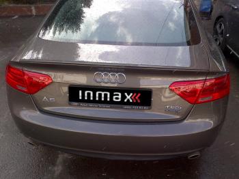 15 699 р. Лип спойлер INMAX Audi A5 8T дорестайлинг, лифтбэк (2007-2011) (черный матовый)  с доставкой в г. Пермь. Увеличить фотографию 2