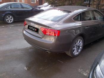 15 699 р. Лип спойлер INMAX Audi A5 8T дорестайлинг, лифтбэк (2007-2011) (черный матовый)  с доставкой в г. Пермь. Увеличить фотографию 3