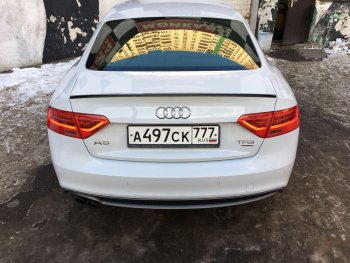 3 299 р. Лип спойлер АВТОКРАТ Audi A5 8T дорестайлинг, лифтбэк (2007-2011) (Неокрашенный)  с доставкой в г. Пермь. Увеличить фотографию 2