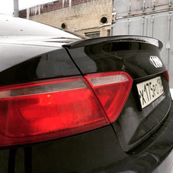 3 299 р. Лип спойлер АВТОКРАТ Audi A5 8T дорестайлинг, лифтбэк (2007-2011) (Неокрашенный)  с доставкой в г. Пермь. Увеличить фотографию 3