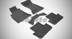 Износостойкие коврики в салон с рисунком Сетка SeiNtex Premium 4 шт. (резина) Audi A5  8T (2007-2011) дорестайлинг, лифтбэк
