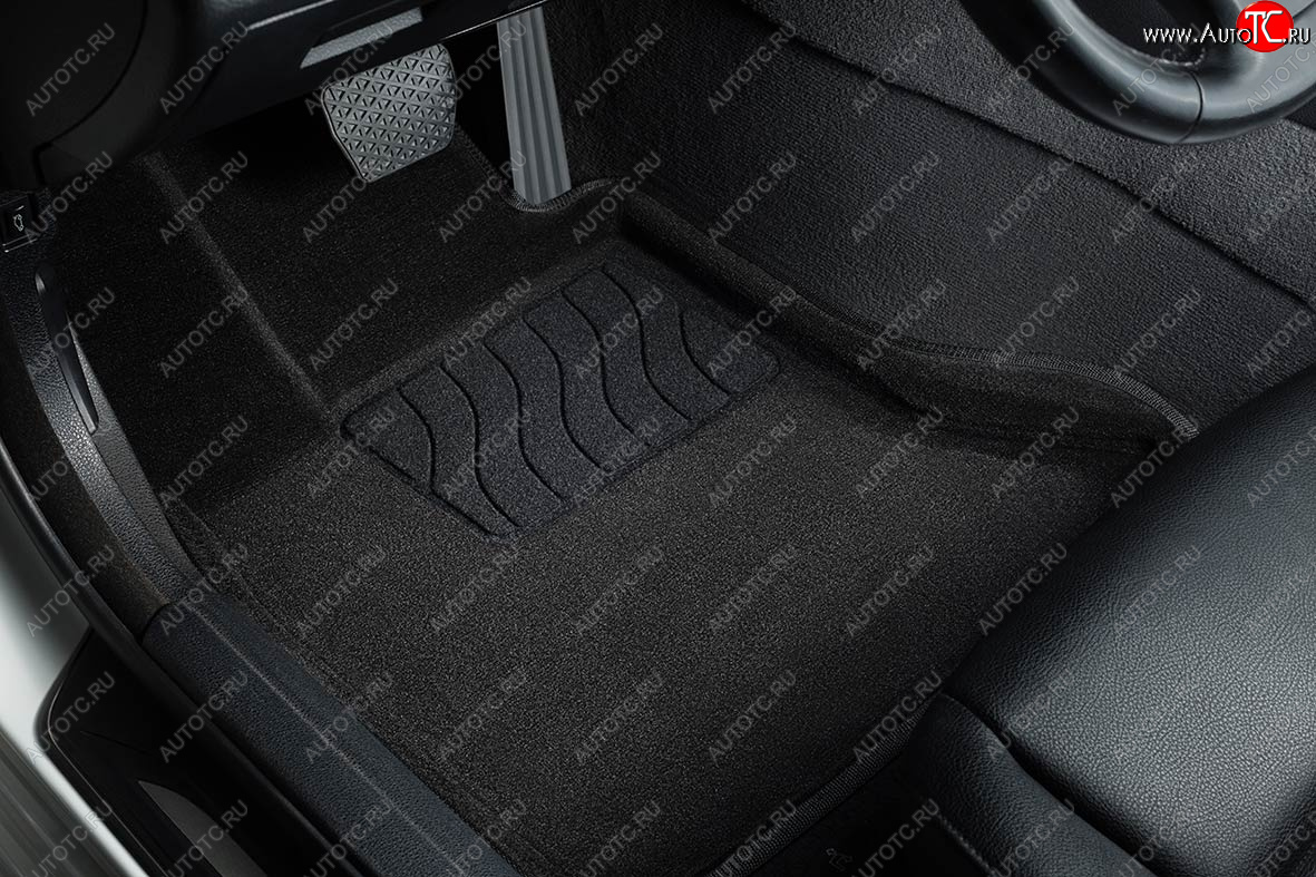 5 699 р. Коврики в салон SEINTEX 3D ВОРС (комплект) Audi A6 (C8) универсал дорестайлинг (2018-2023) (Цвет: черный)  с доставкой в г. Пермь