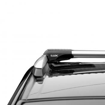 14 199 р. Багажник в сборе LUX Хантер L55  Audi A6 (C6,  (C8) универсал), A6 allroad quattro (C7), BMW X3 E83, CITROEN X3 (E83), Fiat Panda 2 169, Haval Panda (2 169), JAC S7, Mercedes-Benz S7, Mitsubishi Outlander (CW0W), Nissan Qashqai (2), Peugeot 4007, Porsche 4007, Renault Koleos (1), SSANGYONG Kyron, Suzuki Ignis, Volkswagen Ignis, Volvo V70 (аэро-трэвэл (98-108 см и 104-114 см), серый)  с доставкой в г. Пермь. Увеличить фотографию 4