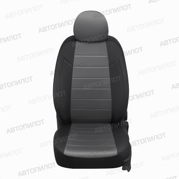 13 649 р. Чехлы сидений (экокожа/алькантара, 40/60) Автопилот  Audi A6  C5 (1997-2004) дорестайлинг, универсал, рестайлинг, универсал (черный/серый)  с доставкой в г. Пермь. Увеличить фотографию 4