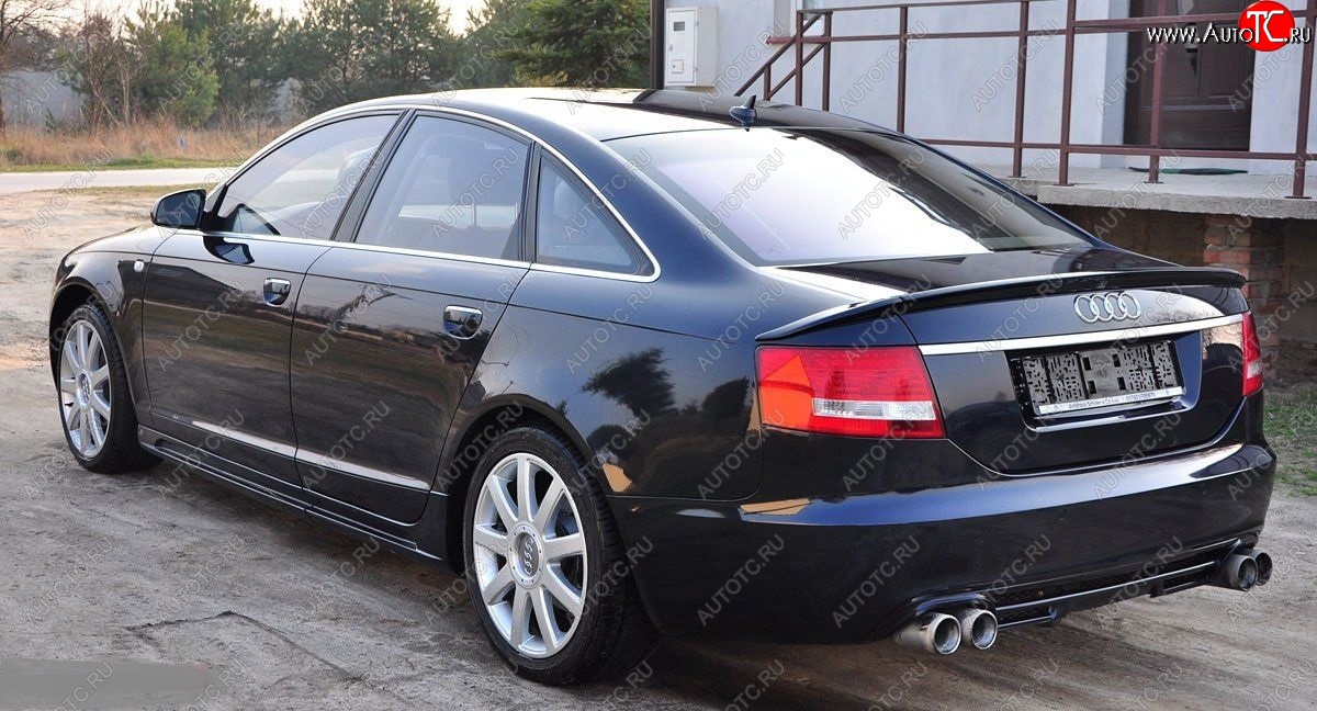 7 049 р. Лип спойлер Racing Audi A6 C6 дорестайлинг, седан (2004-2008)  с доставкой в г. Пермь