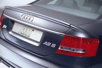 7 049 р. Лип спойлер Racing Audi A6 C6 дорестайлинг, седан (2004-2008)  с доставкой в г. Пермь. Увеличить фотографию 2