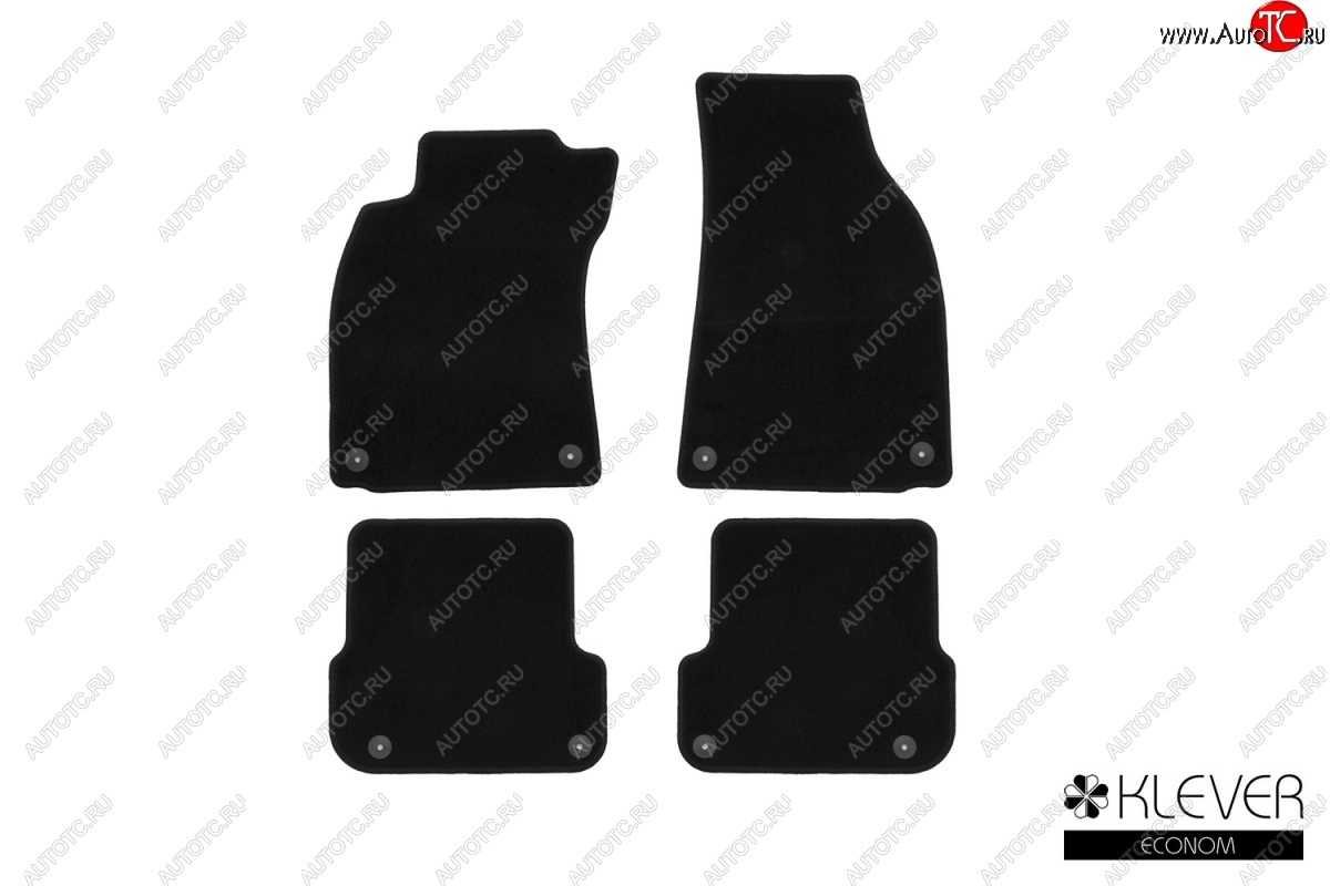 3 399 р. Коврики в салон (текстиль) 4D (АКПП) Klever Econom Audi A6 C6 дорестайлинг, седан (2004-2008)  с доставкой в г. Пермь