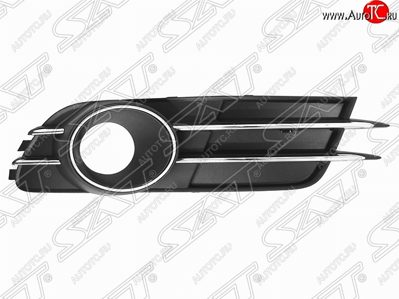 1 839 р. Правая рамка противотуманной фары SAT Audi A6 C7 дорестайлинг, седан (2010-2014) (Неокрашенная)  с доставкой в г. Пермь