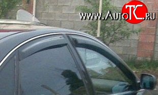 999 р. Комплект дефлекторов окон (ветровиков) 4 шт. (седан) Russtal Audi A6 C6 дорестайлинг, седан (2004-2008)  с доставкой в г. Пермь