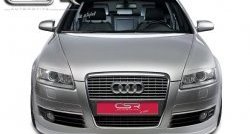 4 999 р. Накладка на передний бампер CSR v2 Audi A6 C6 дорестайлинг, седан (2004-2008)  с доставкой в г. Пермь. Увеличить фотографию 2