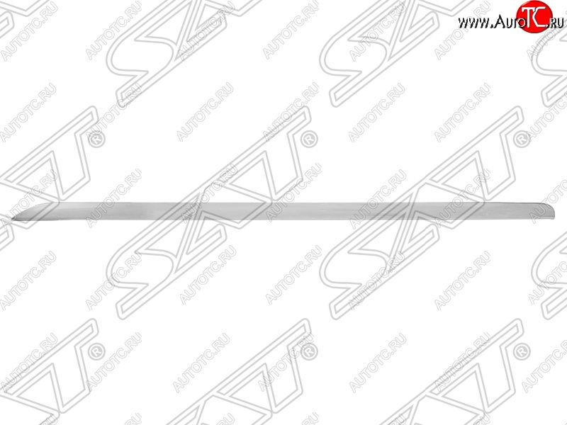 619 р. Молдинг переднего бампера SAT (правый, хром) Audi A6 C6 дорестайлинг, седан (2004-2008)  с доставкой в г. Пермь