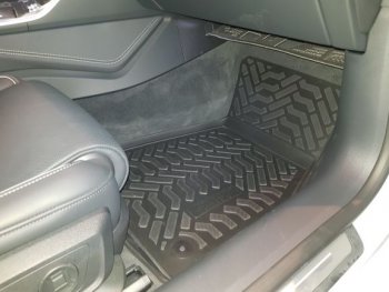 2 679 р. Комплект ковриков в салон Aileron 3D (с подпятником) Audi A7 4G лифтбэк дорестайлинг (2010-2014)  с доставкой в г. Пермь. Увеличить фотографию 2