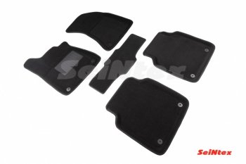 Комплект 3D ковриков в салон Seintex Audi A8 D4 дорестайлинг, седан (2009-2013) (Чёрный)