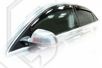 Дефлектора окон CA-Plastic (Long) Audi A8  D3 (2005-2009) 1-ый рестайлинг, 2-ой рестайлинг
