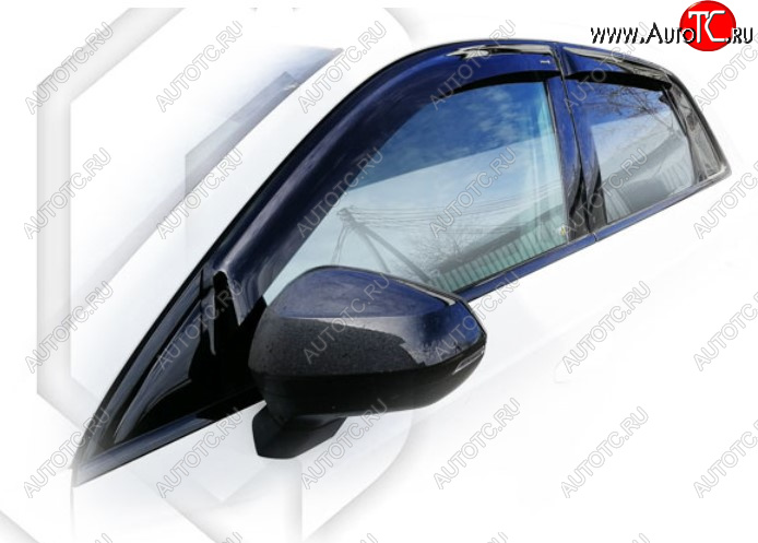 1 999 р. Дефлектора окон CA-Plastic Audi Q3 F3 (2018-2022) (Classic полупрозрачный)  с доставкой в г. Пермь