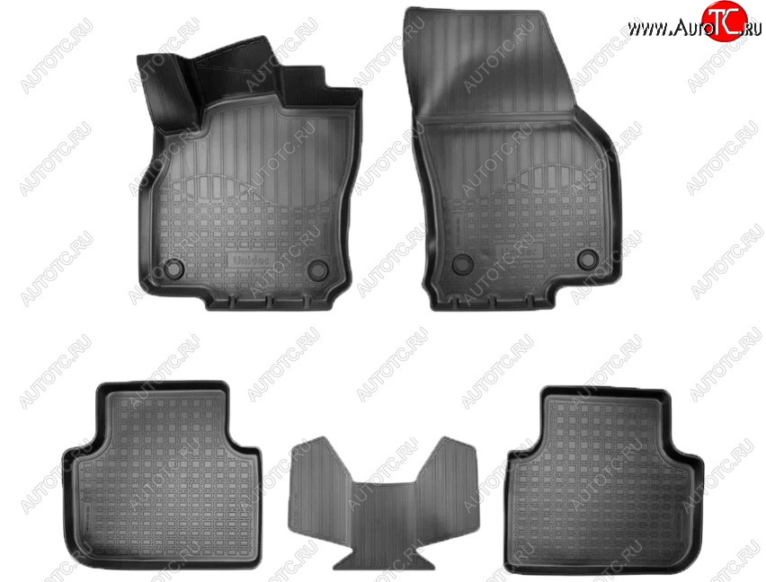 2 699 р. Коврики салона Norplast Audi Q3 F3 (2018-2022) (Цвет: черный)  с доставкой в г. Пермь