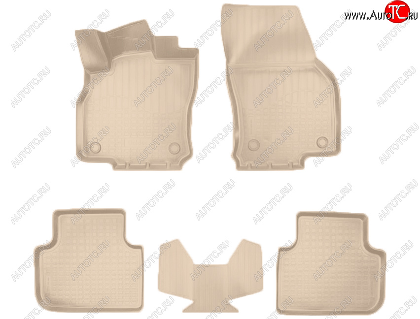 3 149 р. Коврики салона Norplast  Audi Q3  F3 (2018-2022) (Цвет: бежевый)  с доставкой в г. Пермь