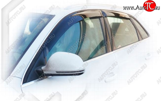 1 999 р. Дефлектора окон CA-Plastiс Audi Q3 F3 (2018-2022) (Classic полупрозрачный)  с доставкой в г. Пермь