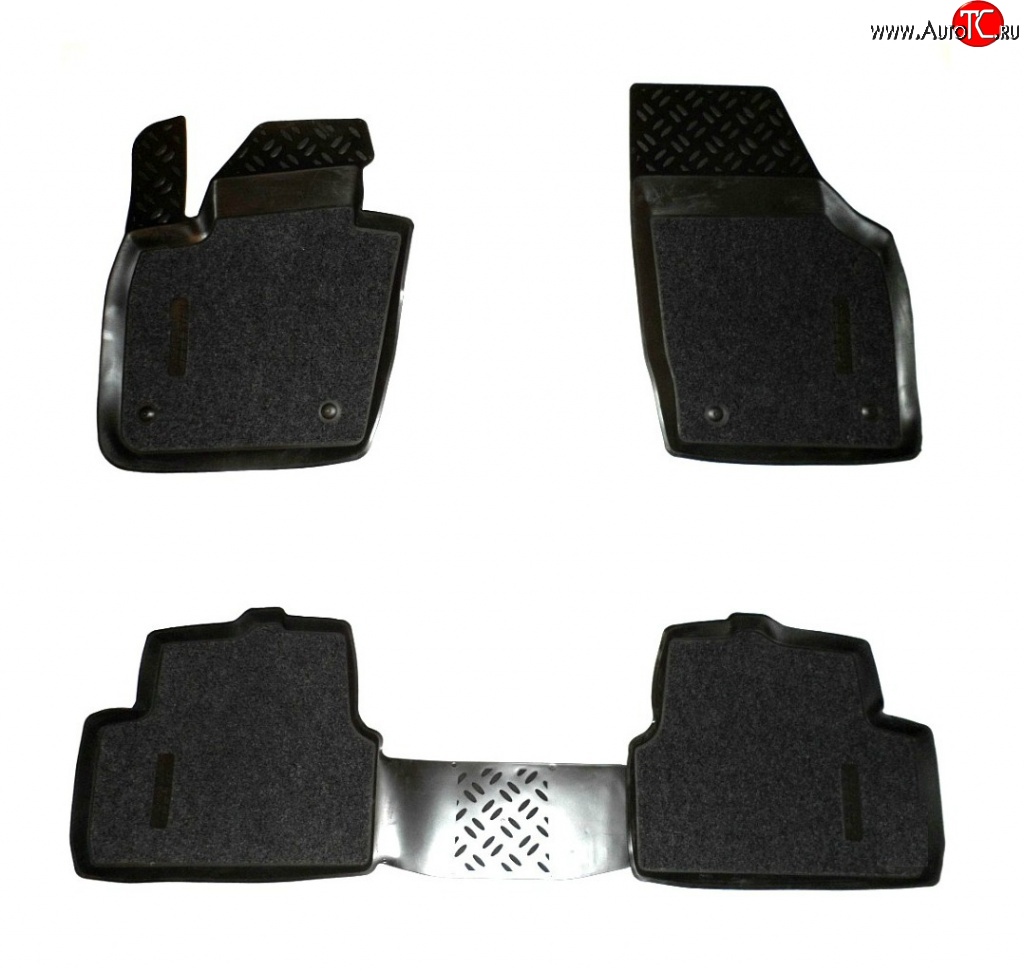 3 869 р. Комплект ковриков в салон Aileron 4 шт. (полиуретан, покрытие Soft)  Audi Q3  8U (2011-2015) дорестайлинг  с доставкой в г. Пермь