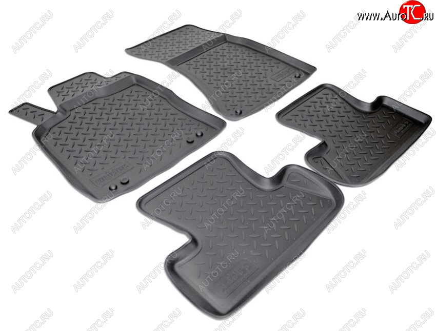 2 999 р. Комплект ковриков в салон Norplast Unidec Audi Q5 8R дорестайлинг (2008-2012) (Цвет: черный)  с доставкой в г. Пермь