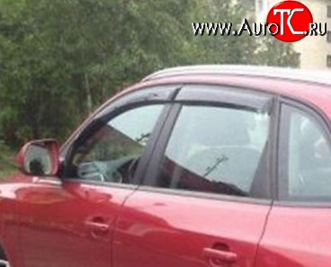 999 р. Комплект дефлекторов окон (ветровиков) 4 шт. Russtal Audi Q5 8R дорестайлинг (2008-2012)  с доставкой в г. Пермь