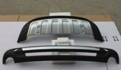 32 399 р. Накладка на задний бампер (рестайлинг) CT v2 Audi Q7 4L дорестайлинг (2005-2009) (Неокрашенная)  с доставкой в г. Пермь. Увеличить фотографию 2