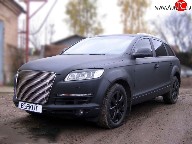 7 299 р. Декоративная вставка воздухозаборника Berkut Audi Q7 4L дорестайлинг (2005-2009)  с доставкой в г. Пермь