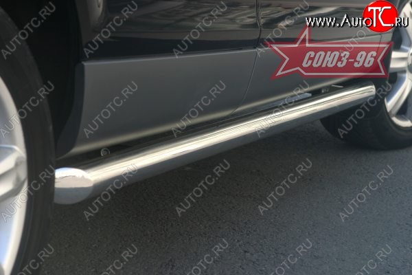 30 419 р. Защита порогов Souz-96 (d76) Audi Q7 4L дорестайлинг (2005-2009)  с доставкой в г. Пермь