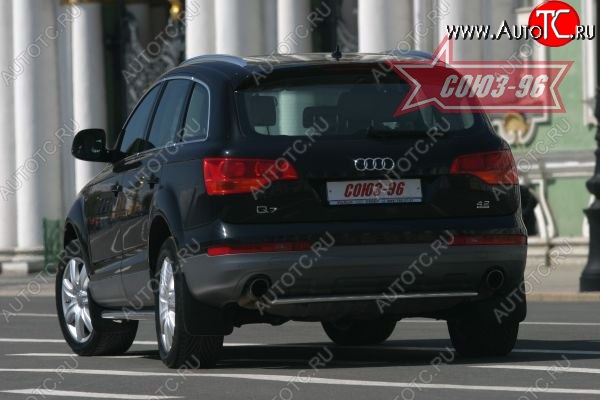 13 184 р. Защита заднего бампера Souz-96 (d 42)  Audi Q7  4L (2005-2009) дорестайлинг  с доставкой в г. Пермь