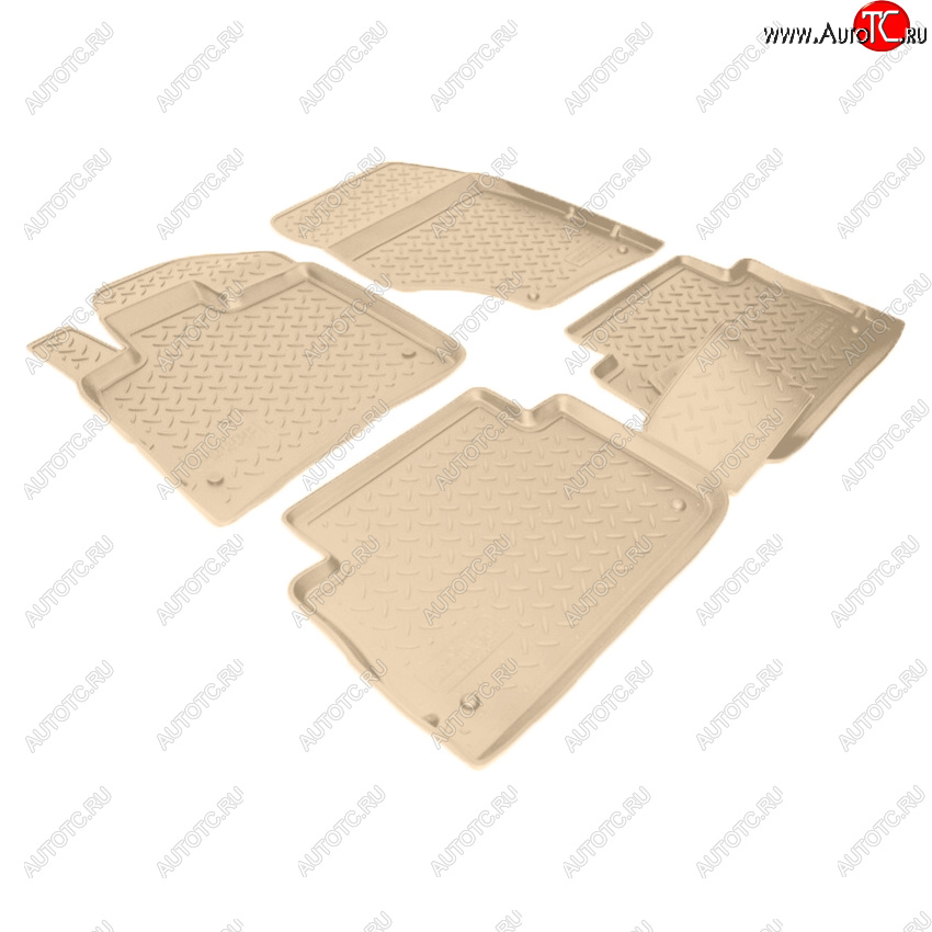 3 799 р. Коврики салона Norplast Unidec  Audi Q7  4L (2005-2009) дорестайлинг (Цвет: бежевый)  с доставкой в г. Пермь