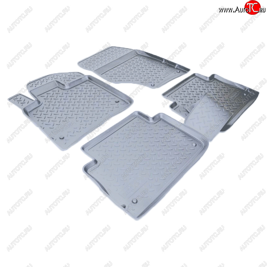 3 799 р. Коврики салона Norplast Unidec  Audi Q7  4L (2005-2009) дорестайлинг (Цвет: серый)  с доставкой в г. Пермь