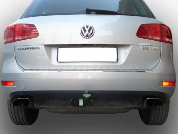 164 999 р. Фаркоп Лидер Плюс (съемный шар тип A) Porsche Cayenne 958 (2010-2014) (Без электропакета)  с доставкой в г. Пермь. Увеличить фотографию 2