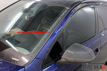 1 699 р. Водостоки лобового стекла Стрелка 11 Audi Q7 4M дорестайлинг (2015-2020)  с доставкой в г. Пермь. Увеличить фотографию 3