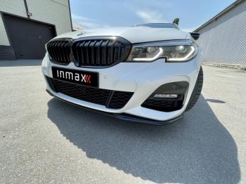 12 299 р. Сплиттер переднего М-бампера М-Perfomance  BMW 3 серия  G20 (2018-2022) седан (цвет: черный глянец)  с доставкой в г. Пермь. Увеличить фотографию 14