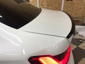 7 999 р. Лип спойлер М-Perfomance  BMW 3 серия  G20 (2018-2022) седан (цвет: черный глянец)  с доставкой в г. Пермь. Увеличить фотографию 2