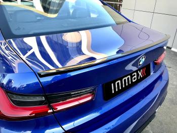 7 999 р. Лип спойлер М-Perfomance  BMW 3 серия  G20 (2018-2022) седан (цвет: черный глянец)  с доставкой в г. Пермь. Увеличить фотографию 5