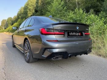 8 899 р. Лип спойлер М-Perfomance  BMW 3 серия  G20 (2018-2022) седан (цвет: черный глянец)  с доставкой в г. Пермь. Увеличить фотографию 10