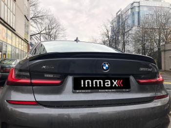8 899 р. Лип спойлер М-Perfomance  BMW 3 серия  G20 (2018-2022) седан (цвет: черный глянец)  с доставкой в г. Пермь. Увеличить фотографию 8
