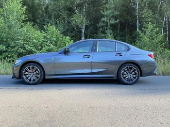 11 999 р. Пластиковые накладки M порогов  BMW 3 серия  G20 (2018-2022) седан (цвет: черный глянец)  с доставкой в г. Пермь. Увеличить фотографию 11