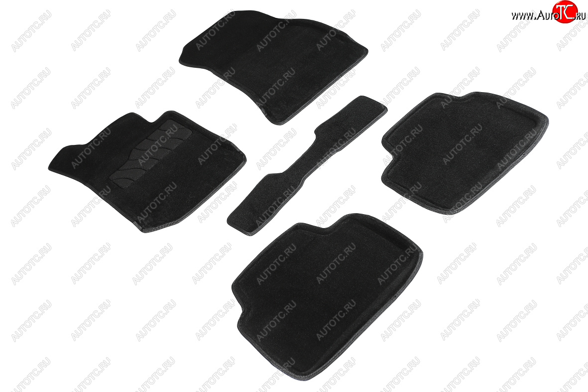 5 699 р. Коврики в салон SEINTEX 3D ВОРС (комплект, 4WD)  BMW 3 серия  G20 (2018-2022) седан (Цвет: черный)  с доставкой в г. Пермь