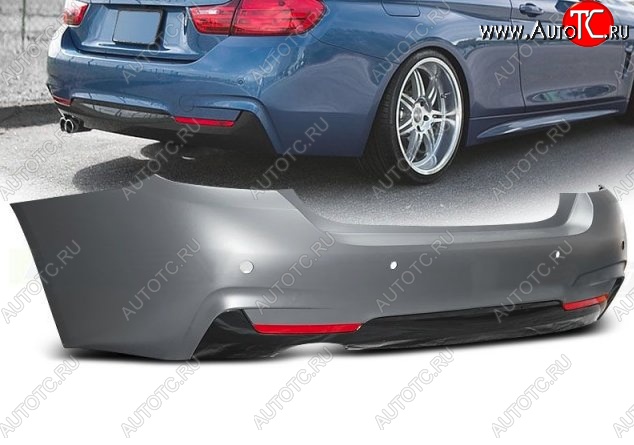 44 149 р. Задний бампер M-pakiet BMW 4 серия F32 купе дорестайлинг (2013-2017) (Неокрашенный)  с доставкой в г. Пермь
